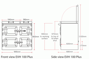 Everhot 100 Technische Zeichnung