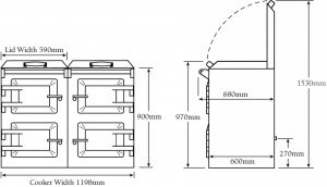 Everhot 120 Technische Zeichnung